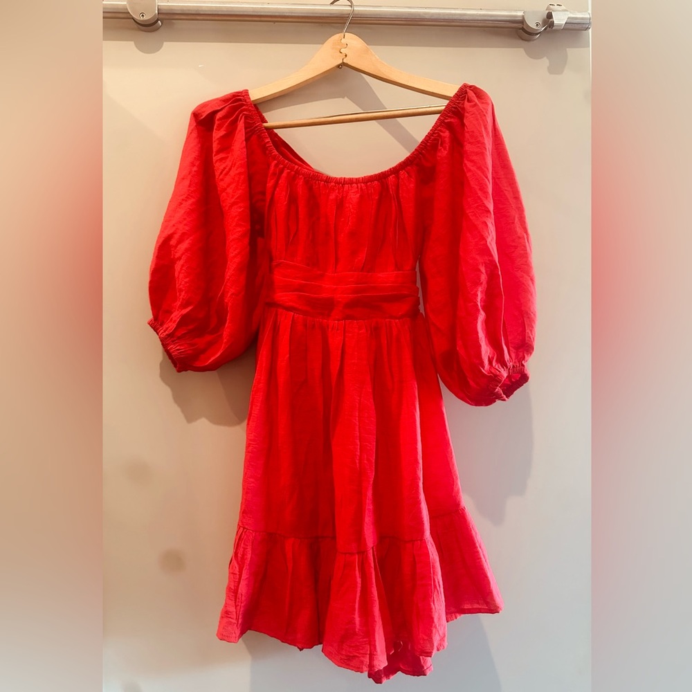 Mura Brand Boho Off Shoulder Boho Peasant Style Dress